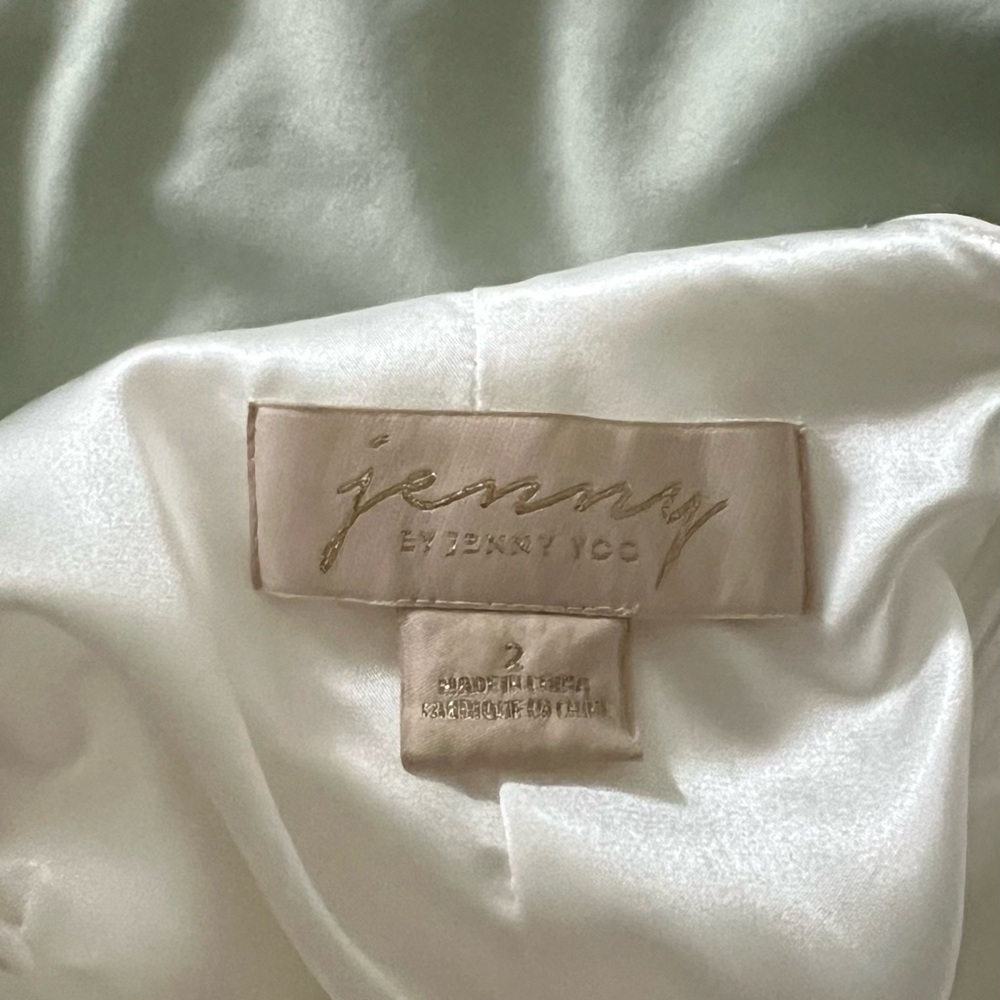 Jenny Yoo "Shipley" Halter Wedding Gown - Size 2 (Professionally Cleaned!) - Picture 3 of 6